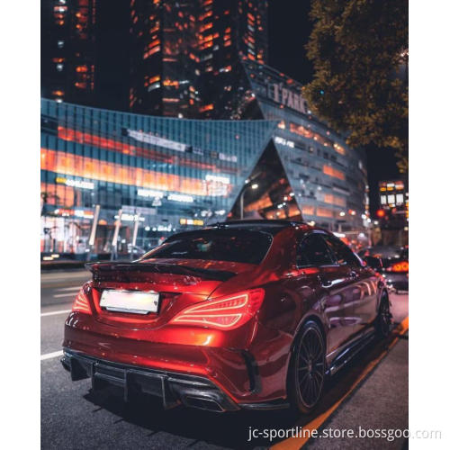 MERCEDES W117 C117 CLA250 CLA45 AMG 13+ CARBON FIBER REAR BUMPER DIFFUSER LIP